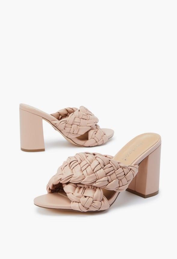 JustFab Margaux Platform Loafer Pump Womens Black/ White Size 8.5 Product Image