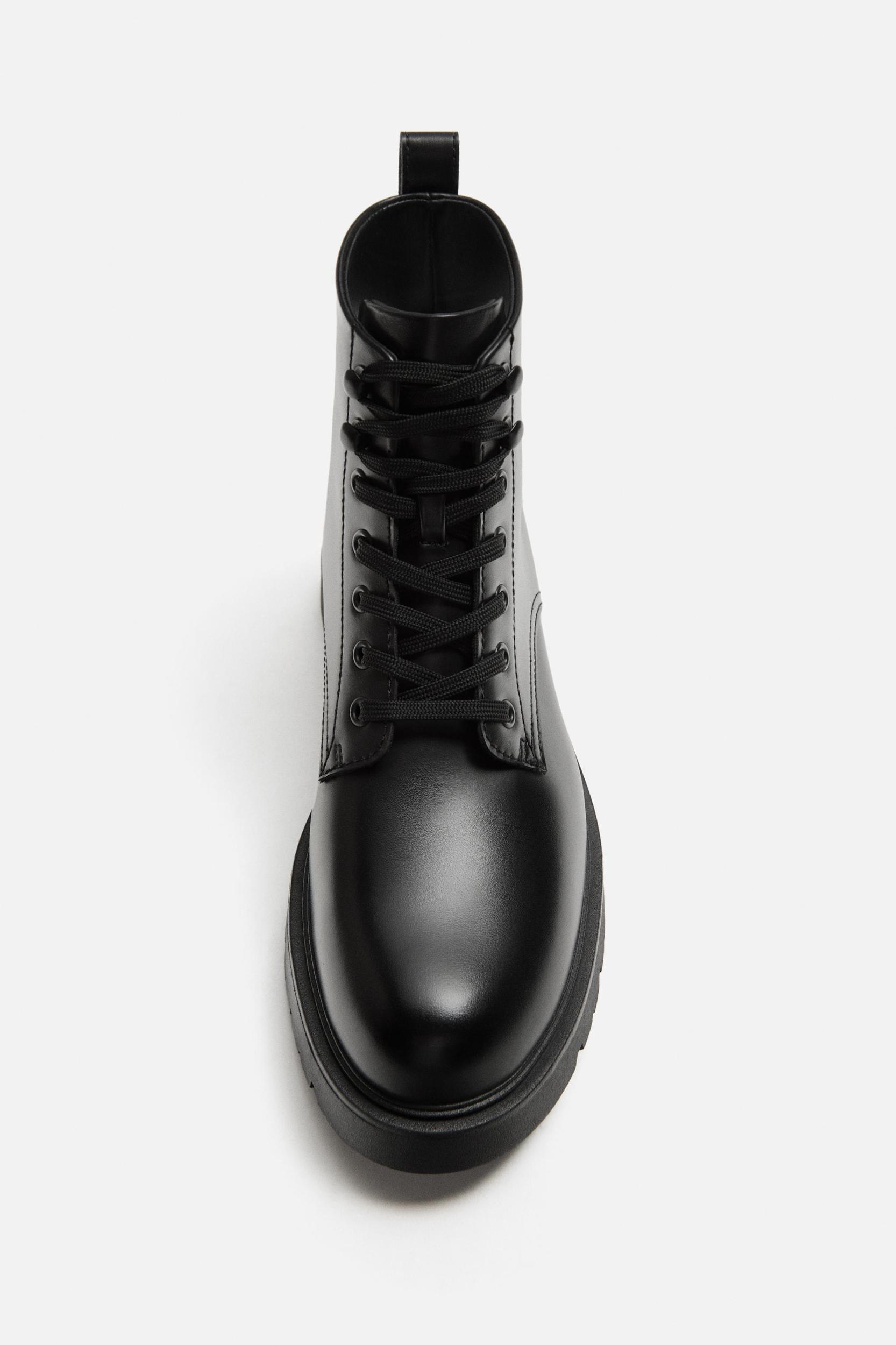 CHUNKY LACE-UP BOOTS Product Image