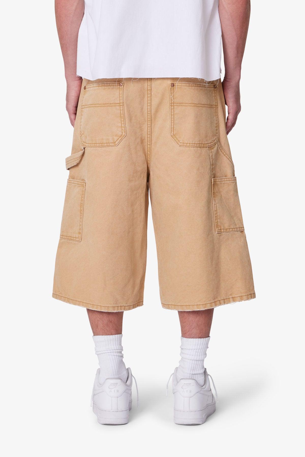Ultra Baggy Carpenter Shorts - Washed Tan Product Image