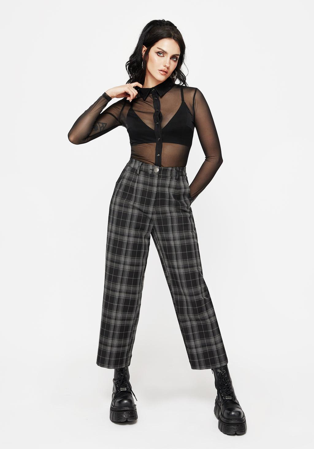 Checkmate Wide Leg Culotte Trousers - Black Product Image