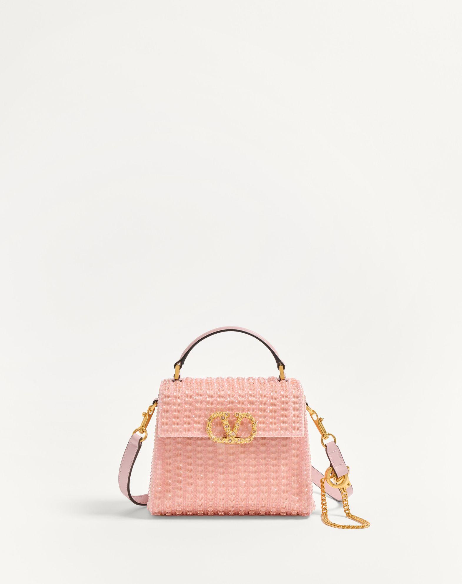 Valentino Garavani Vsling Mini Embroidered Handbag With Jewel Logo Product Image