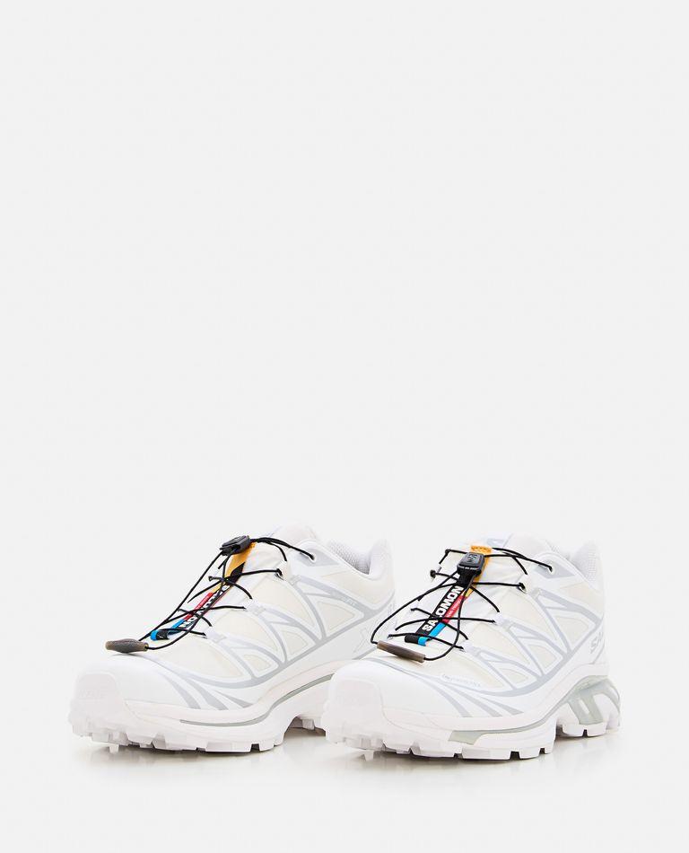 SALOMON Mens White White Silver Xt-6 Gtx Quick-lace Mesh Low-top Trainers Product Image