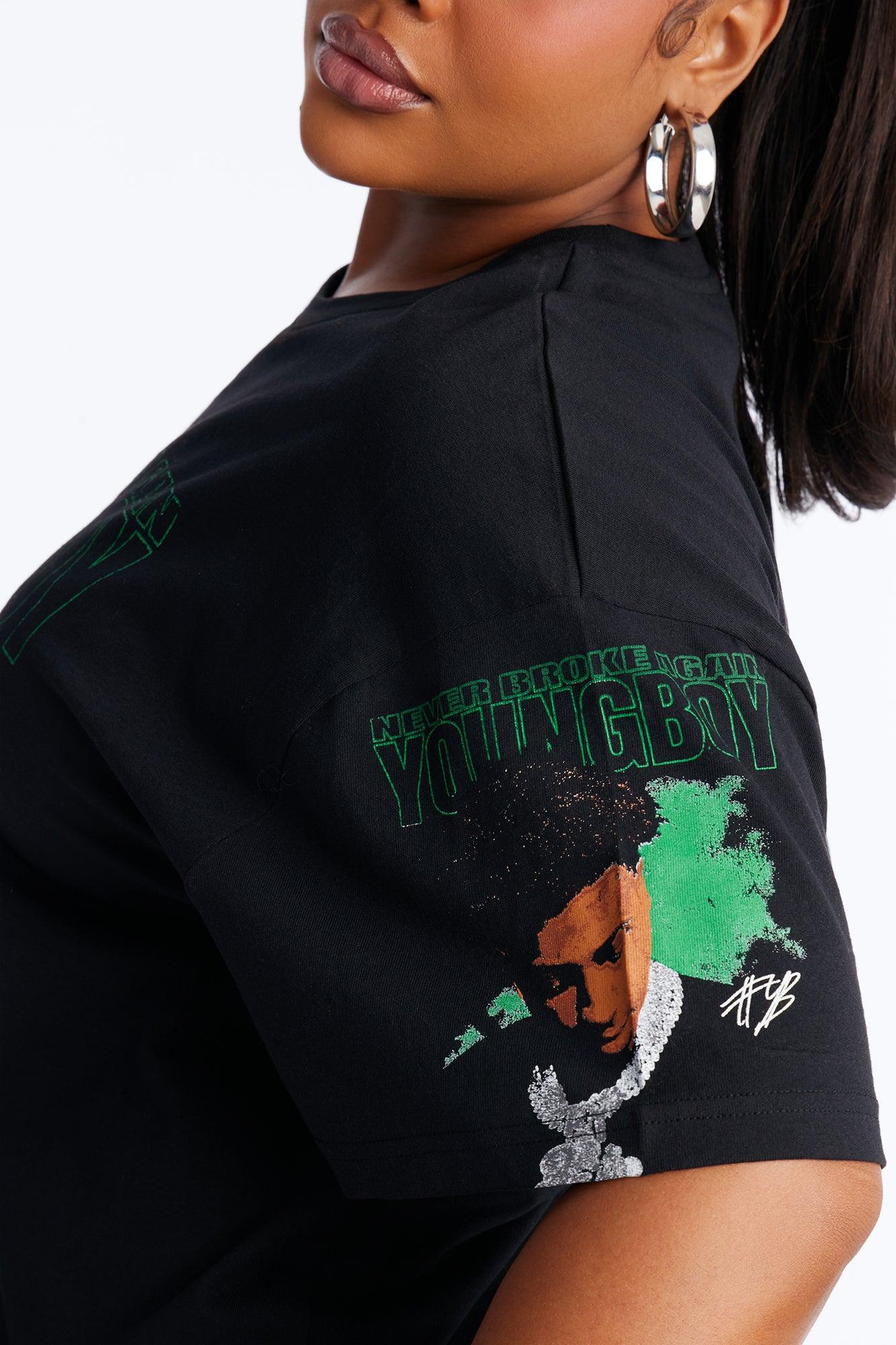 NBA Youngboy Big Chain Tee - Black Female Product Image