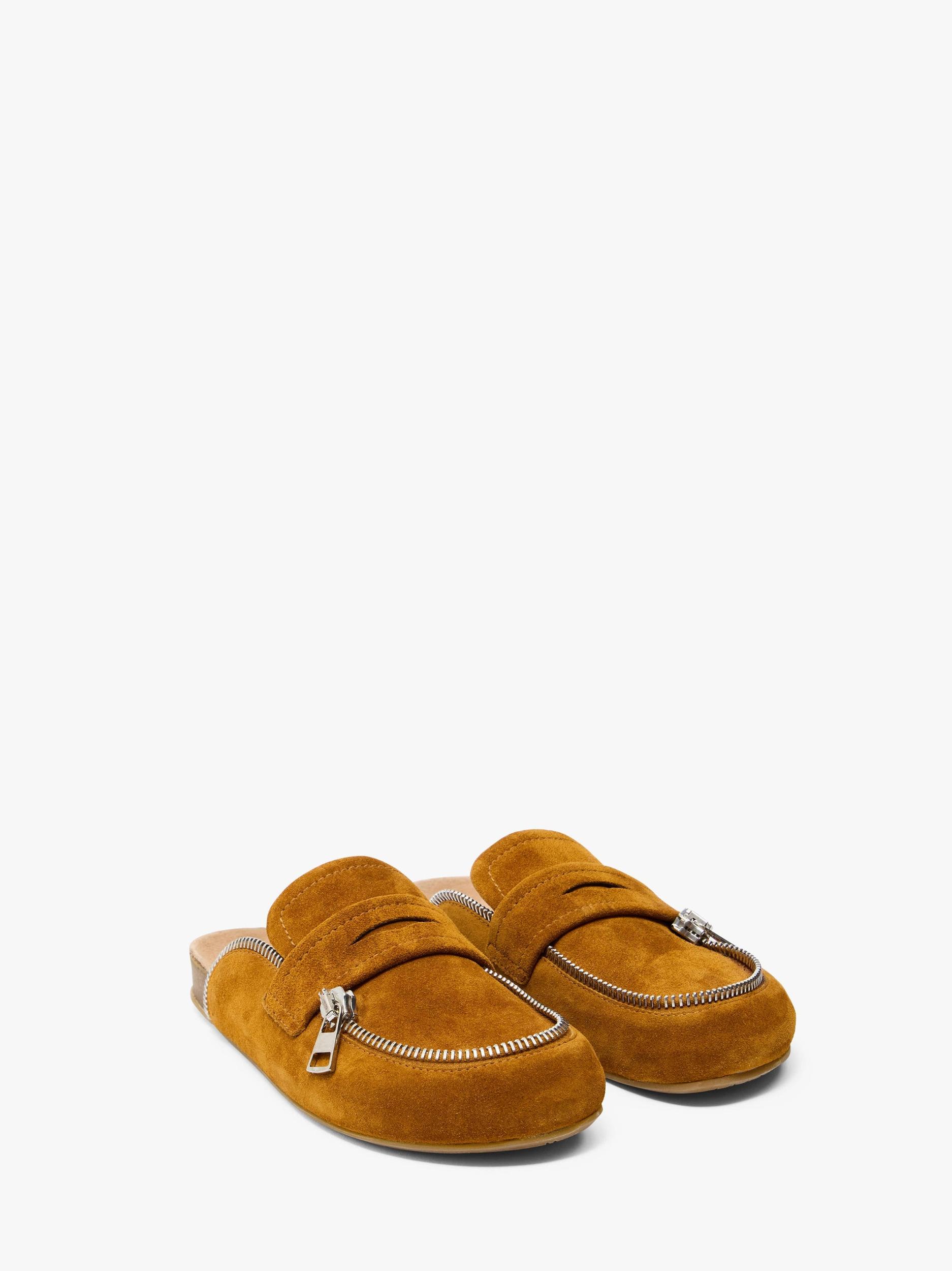 LEATHER BIKER LOAFER MULES Product Image