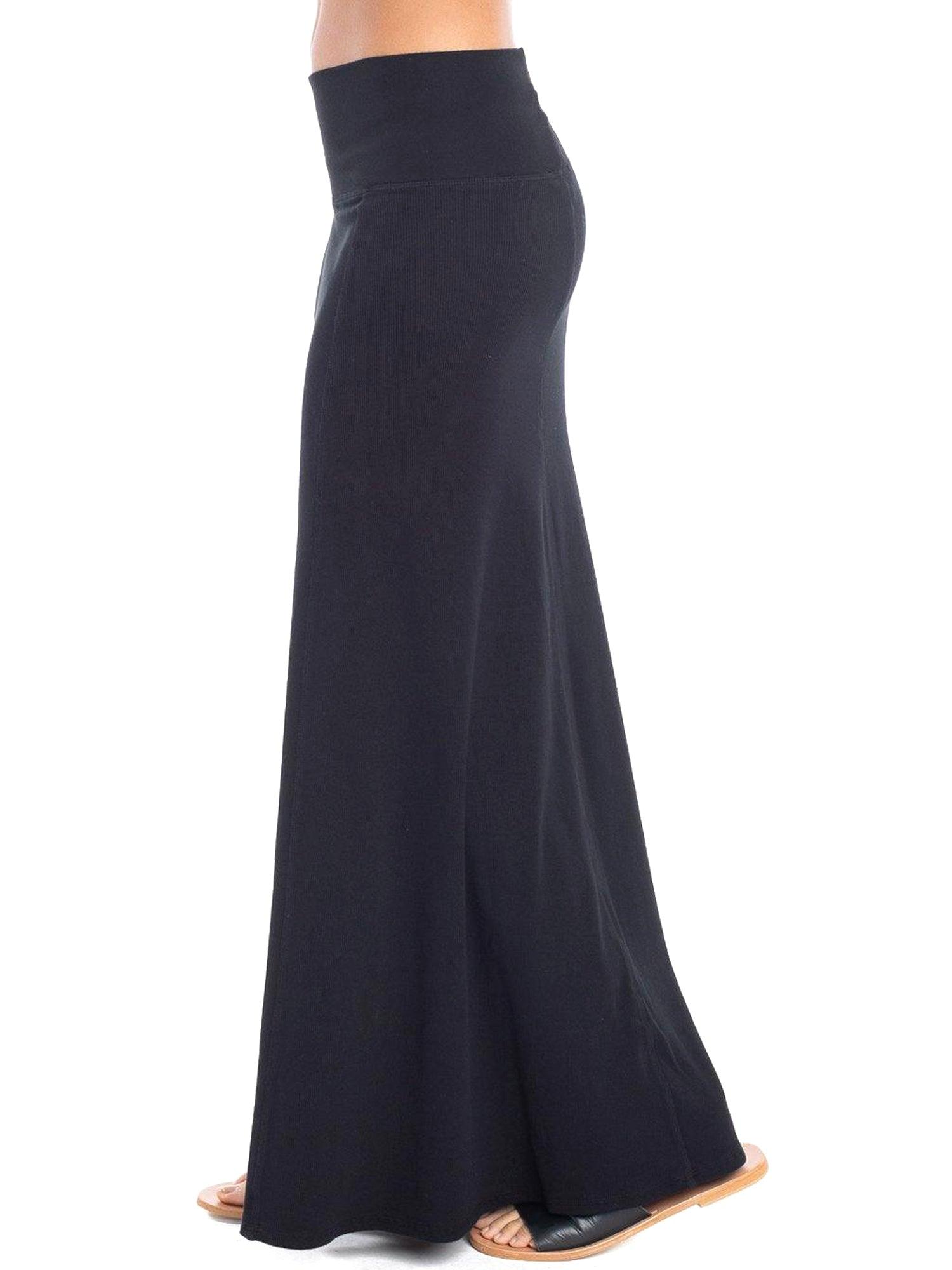 Hard Tail Ribbed Rolldown Sweep Skirt CS-103 Product Image