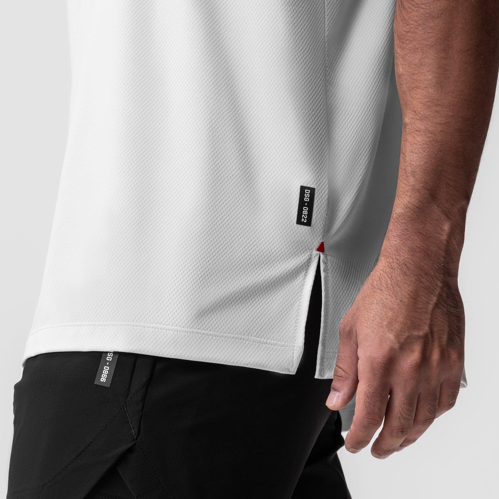 0822. AeroSilver® Oversized Tee - White Product Image