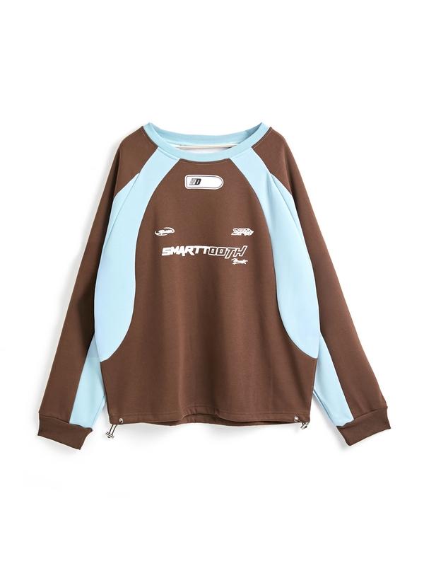 Vintage Print Raglan Sweatshirt Product Image