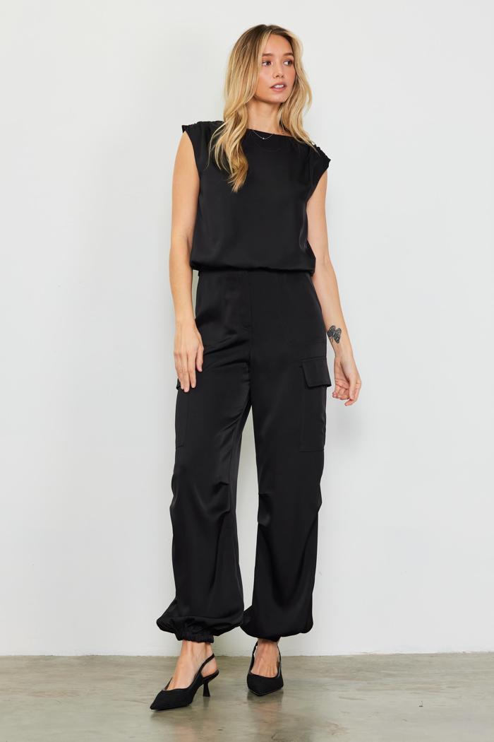 Satin Cargo Pants Product Image