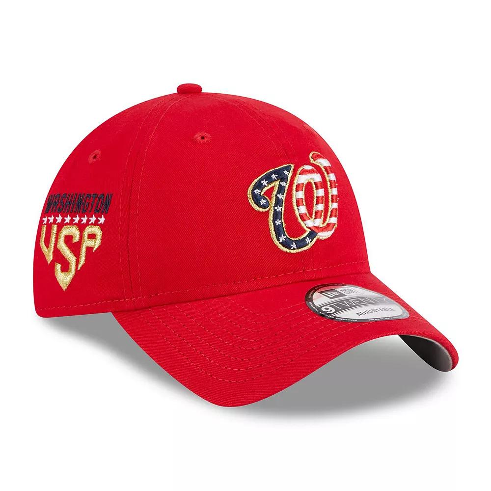 Men's New Era  Red Washington Nationals 2023 Fourth of July 9TWENTY Adjustable Hat Product Image