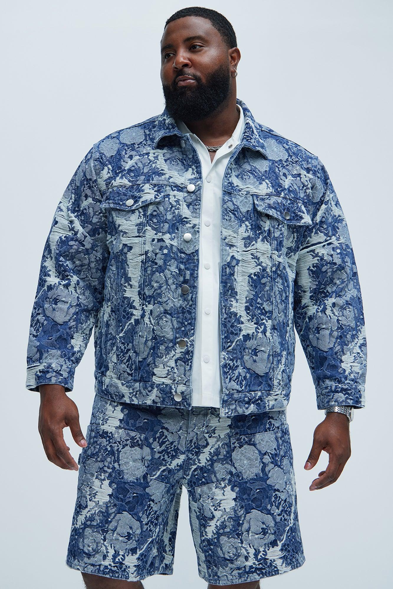 Inspired Denim Trucker Jacket- Dark Wash Product Image