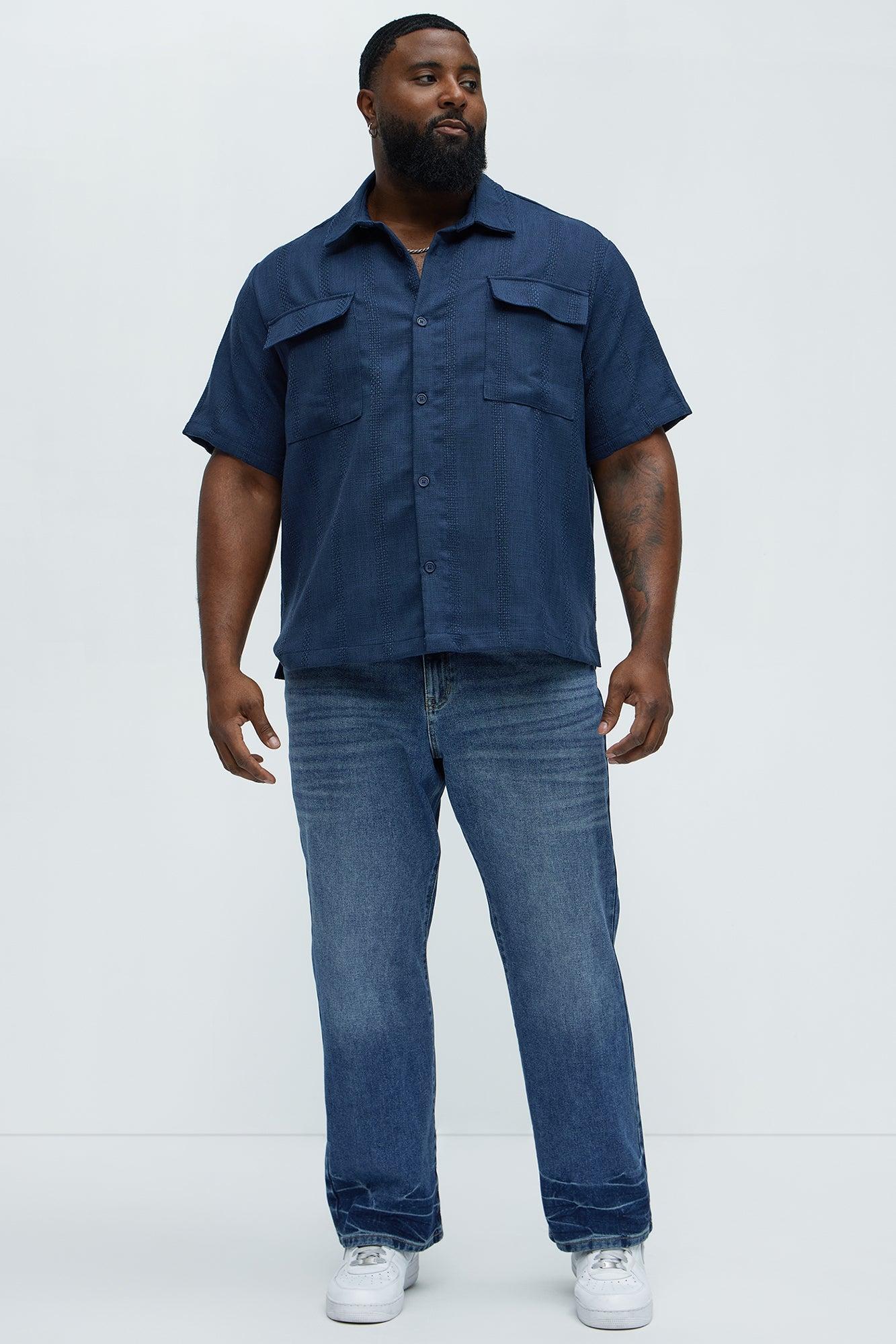 Call Me Over Straight Jeans - Medium Blue Wash Product Image