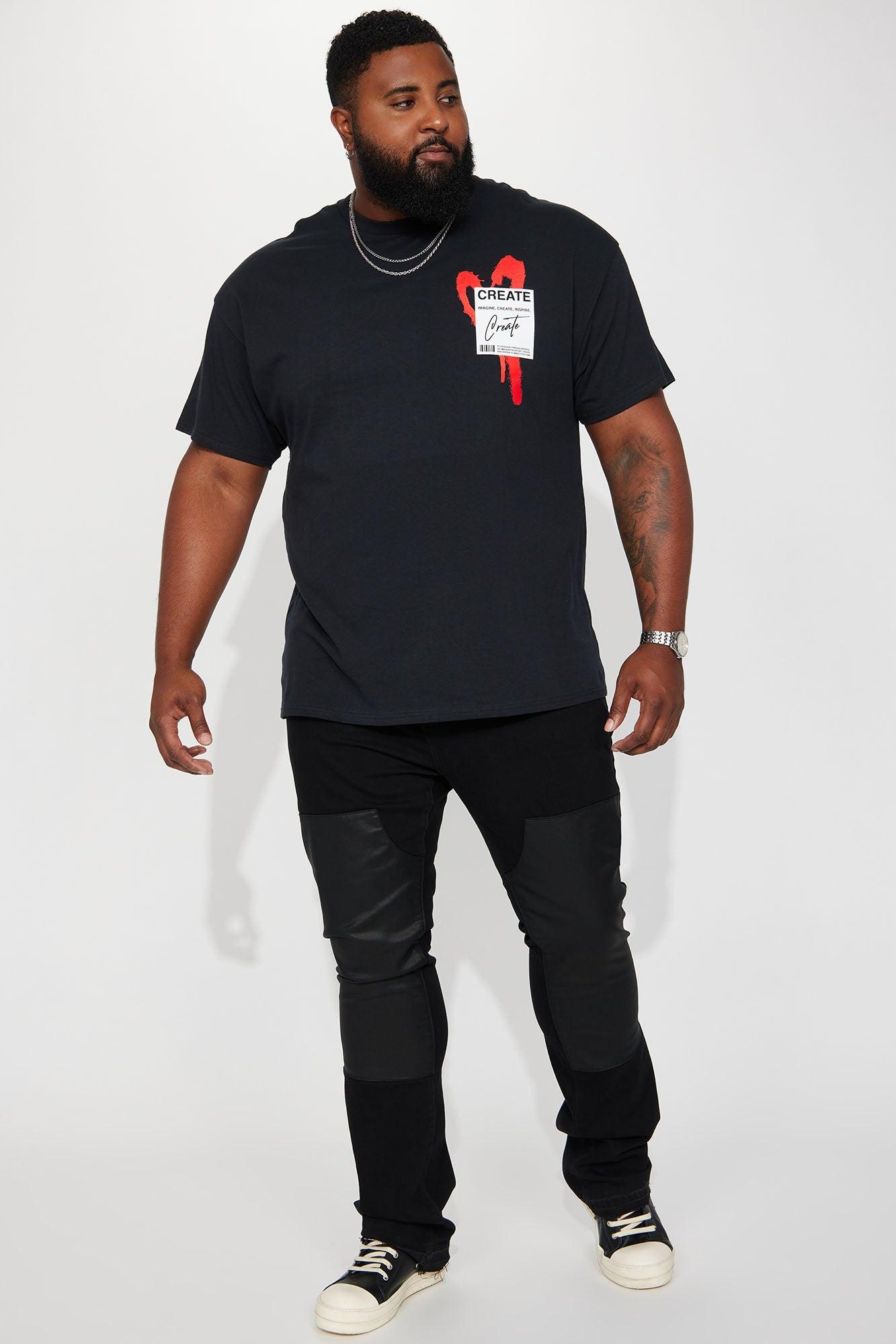 Create Love Short Sleeve Tee - Black Product Image