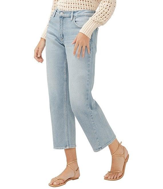 Silver Jeans Co. Relaxed Fit Straight Leg Capri Jeans Product Image