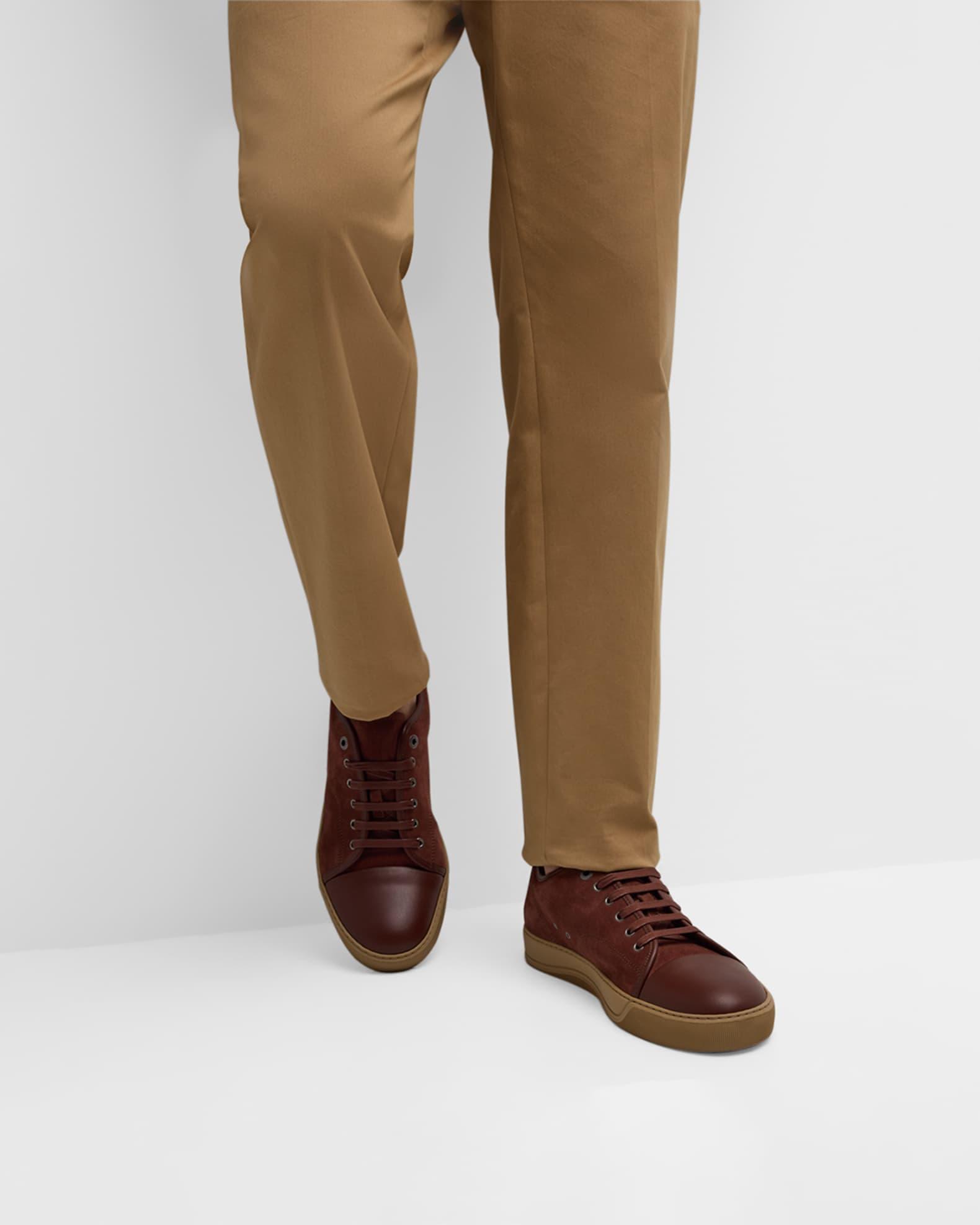 Men's Matte Cap-Toe Low-Top Sneakers Product Image