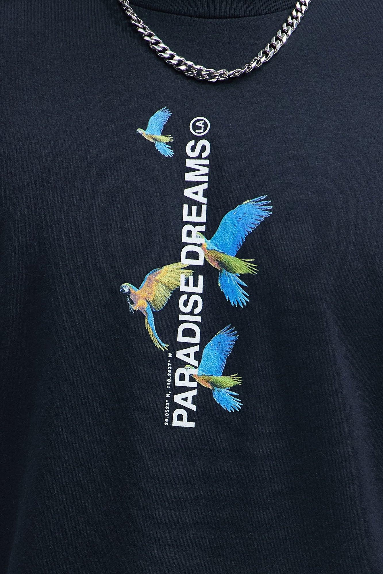 Paradise Dreams Forever Short Sleeve Tee - Black Product Image