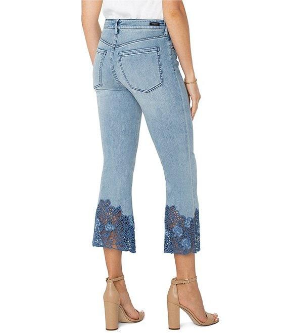 Liverpool Los Angeles Hanna Stretch Denim High Rise Cropped Flare Leg Jeans Product Image