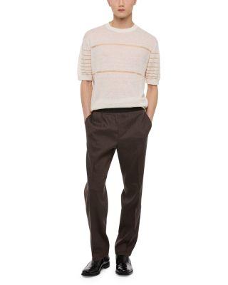 Sheer Striped Short Sleeve Tee Product Image