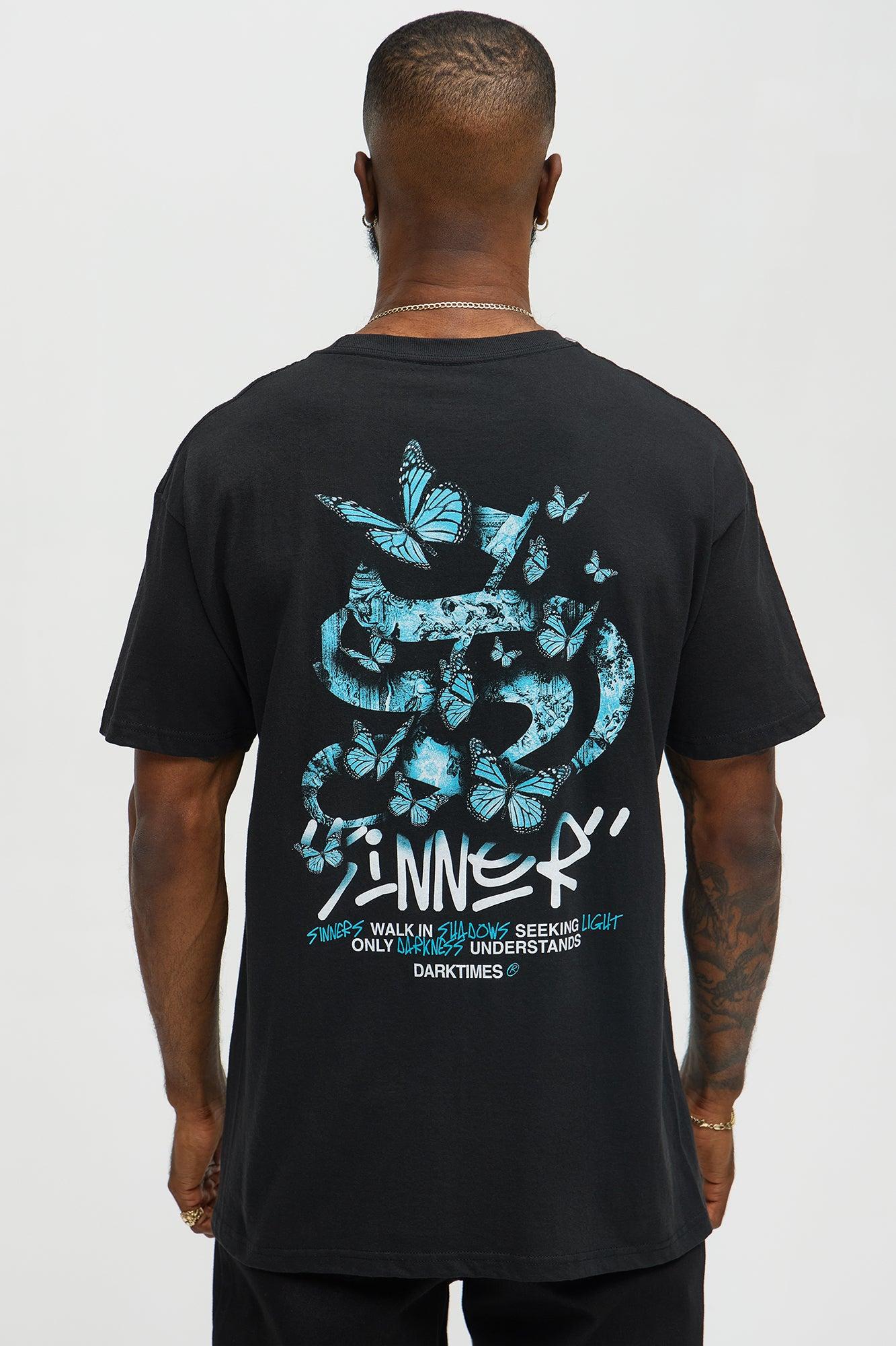 Sinners Walk In Darkness Short Sleeve Tee - Black Product Image