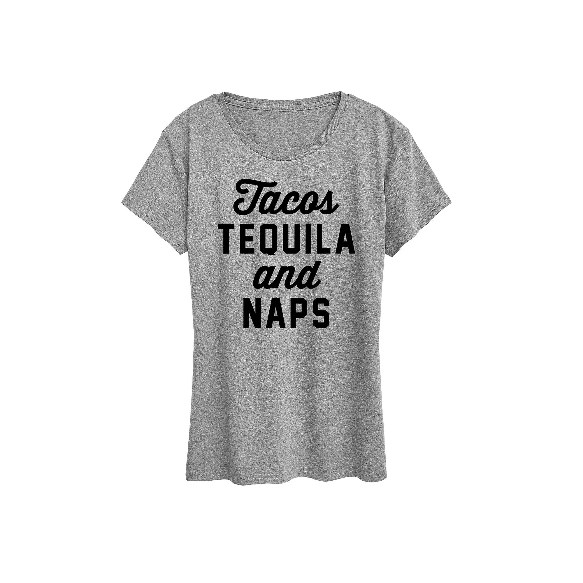 Women's Tacos Tequila And Naps Graphic Tee,  Product Image