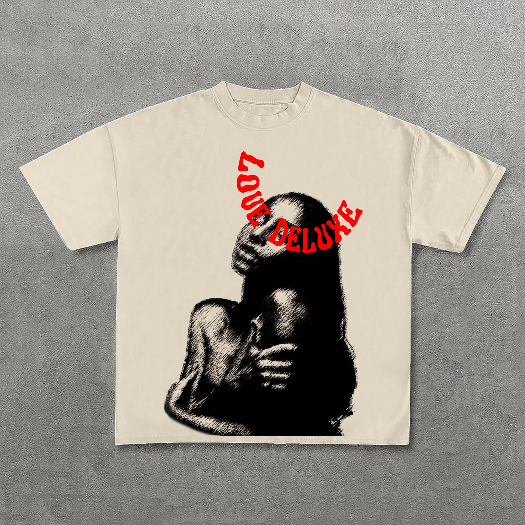 Sopula Sade Adu Love Deluxe Print Cotton T-Shirt Product Image