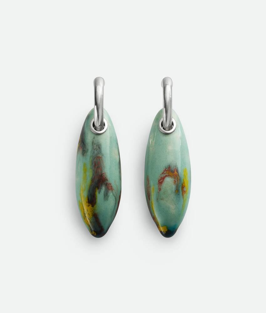 Women's Ellipse Large Ceramic Earrings in Multicolor Product Image
