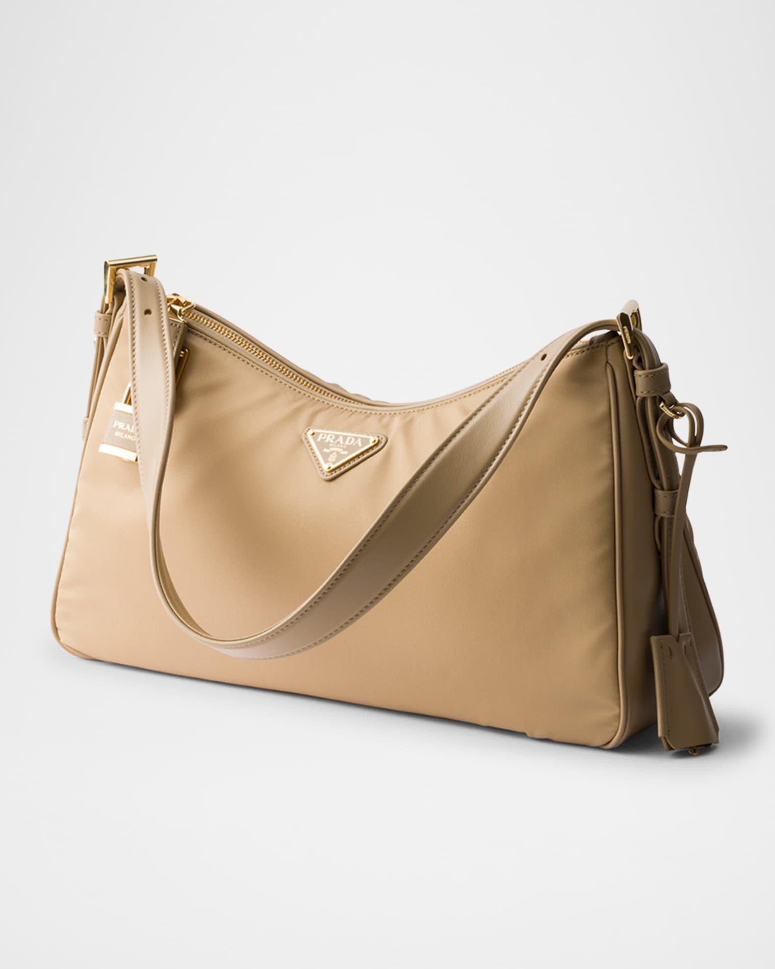 Aimee Large Re-Nylon & Leather Shoulder Bag with Padlock Product Image