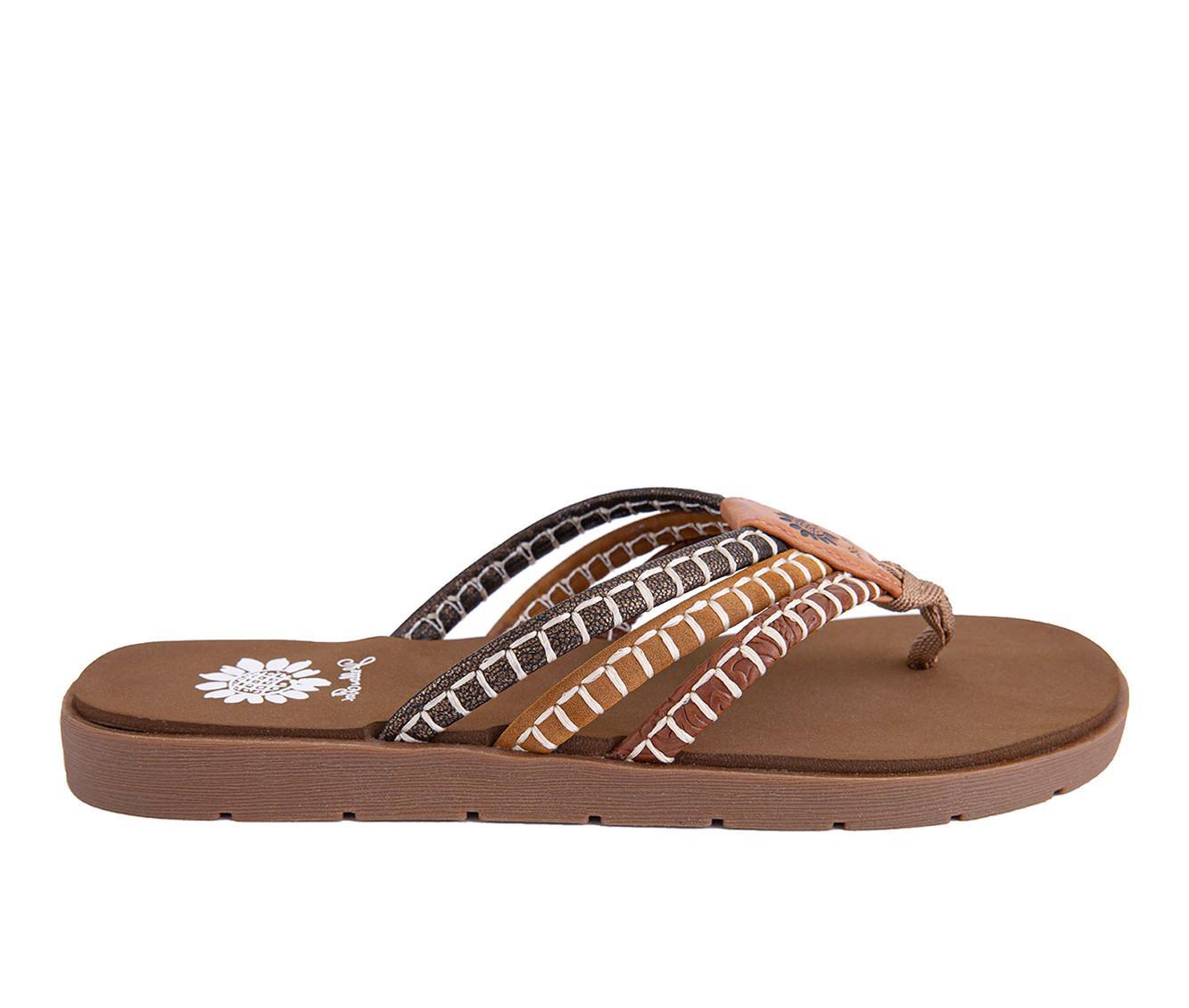 Women's Yellow Box Fitzen Flip-Flops Product Image