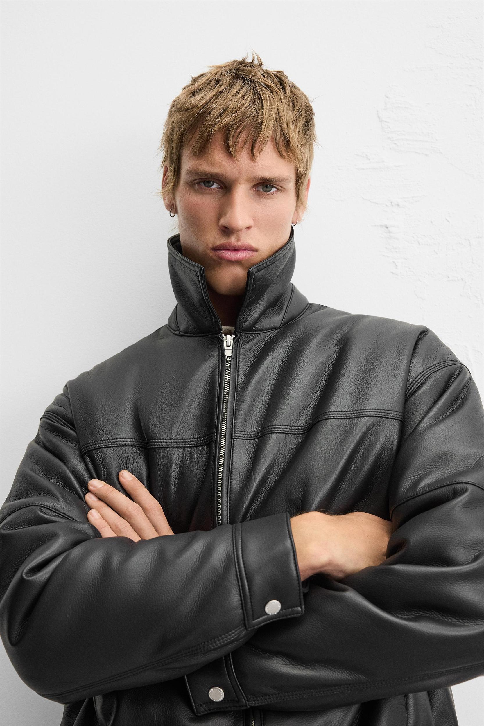 FAUX LEATHER JACKET Product Image