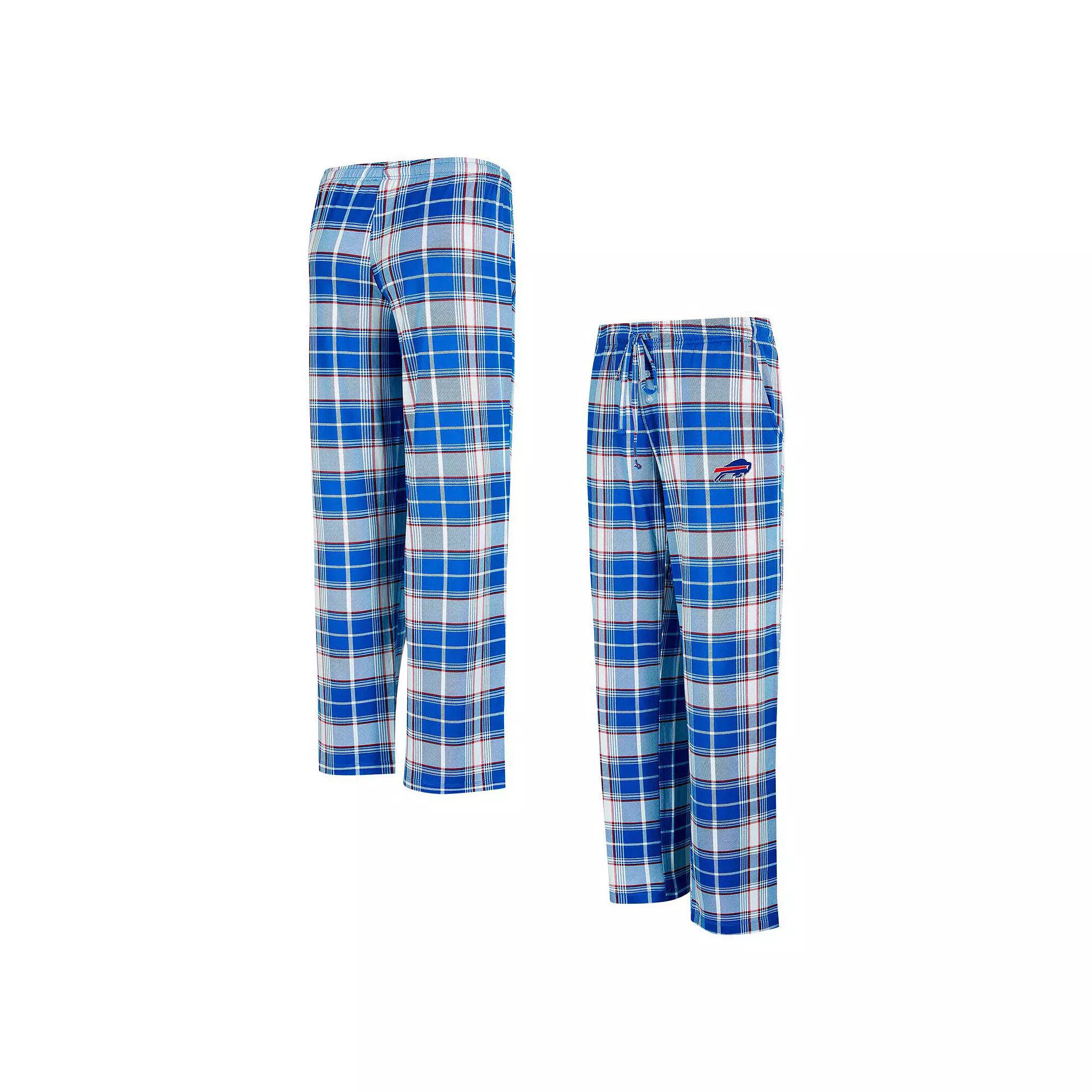 Womens Concepts Sport Royal Buffalo Bills Ashford Plaid Knit Pants Product Image