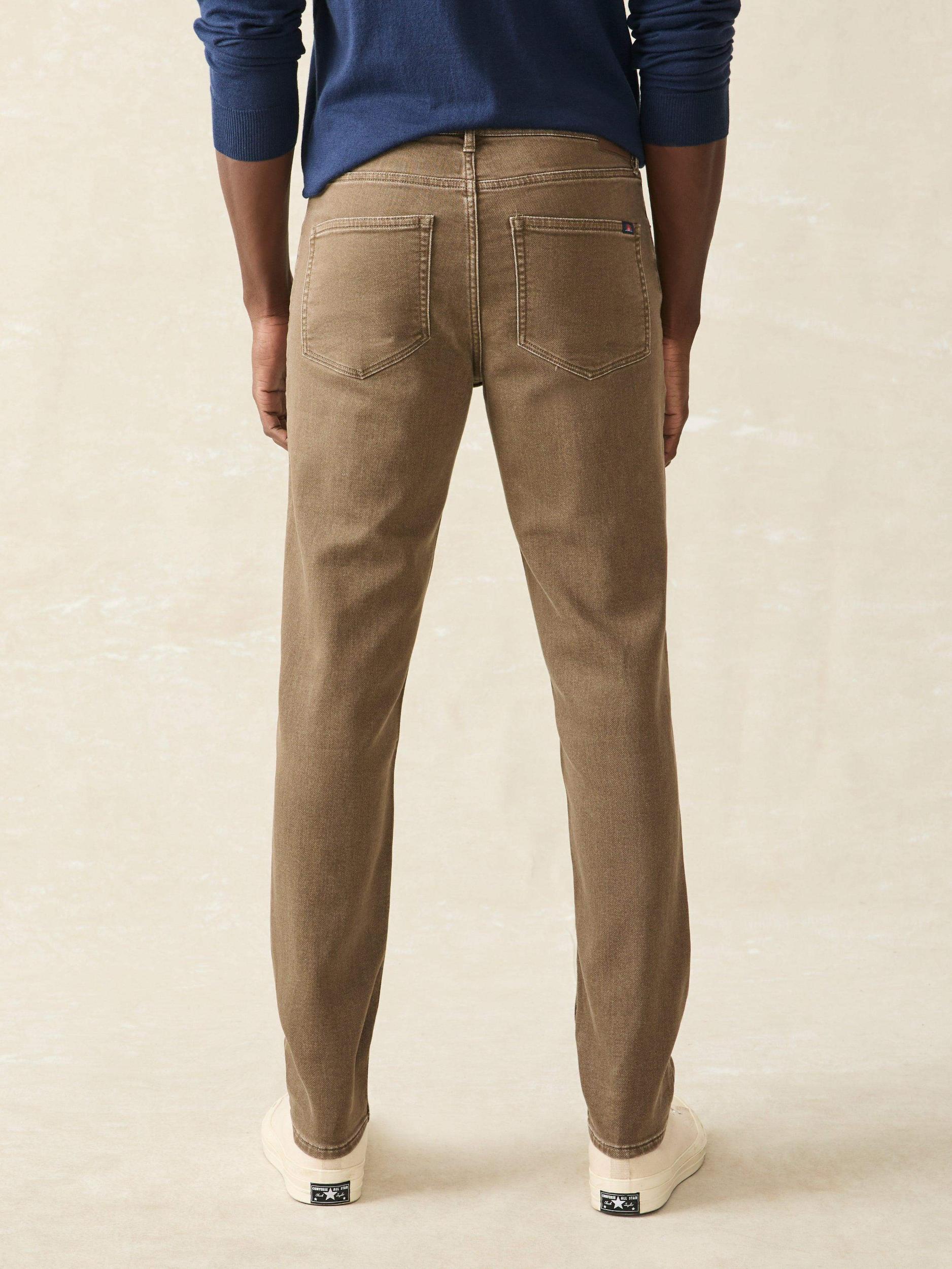 Stretch Terry 5-Pocket Pant - Driftwood Male Product Image