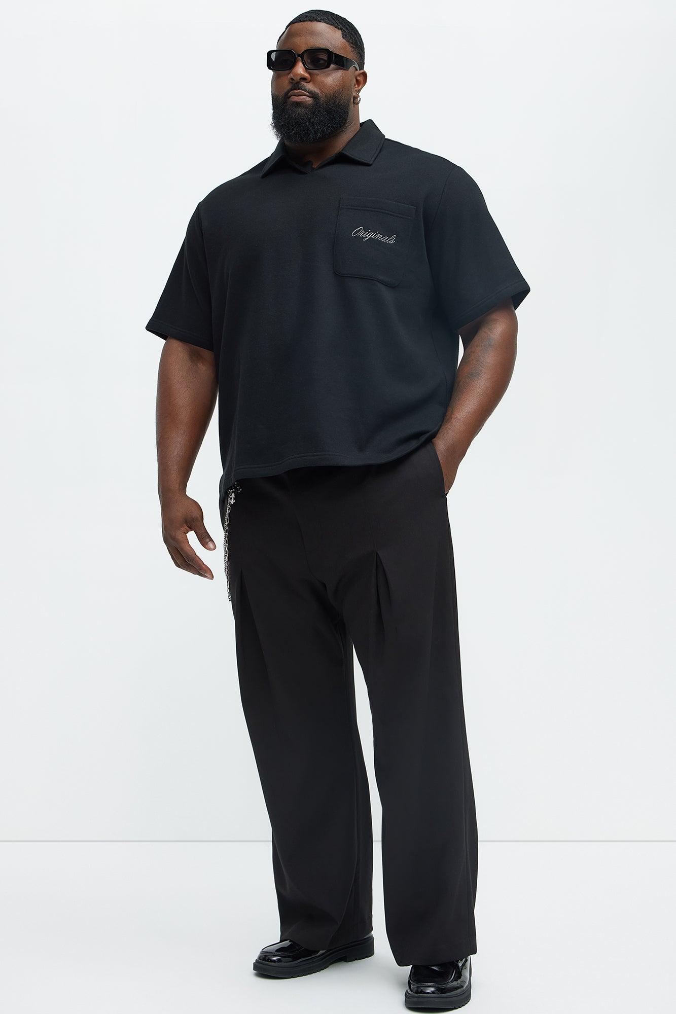 Tyson Happy Mistake Short Sleeve Polo - Black Male Product Image