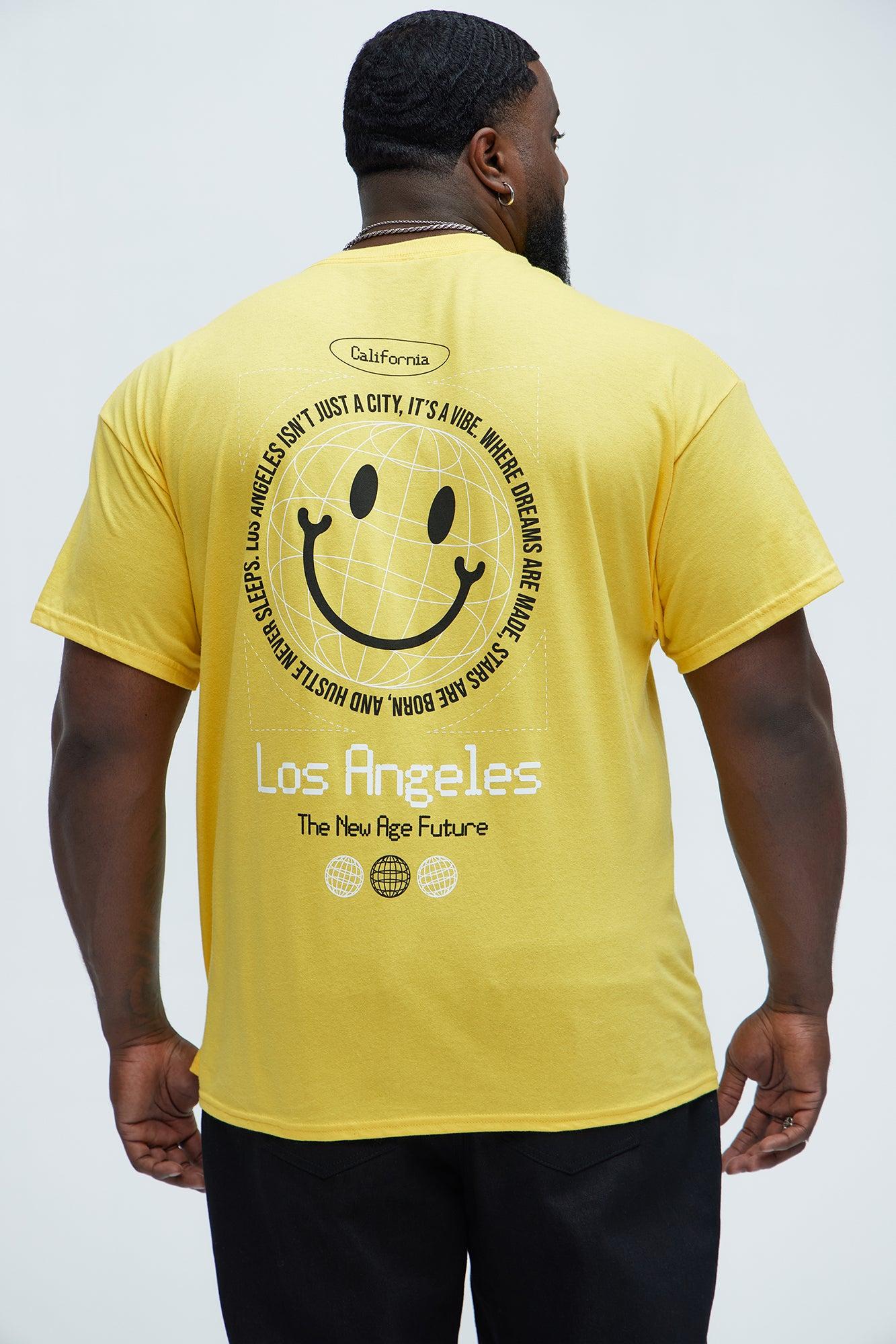 LA Smile Short Sleeve Tee - Yellow Product Image