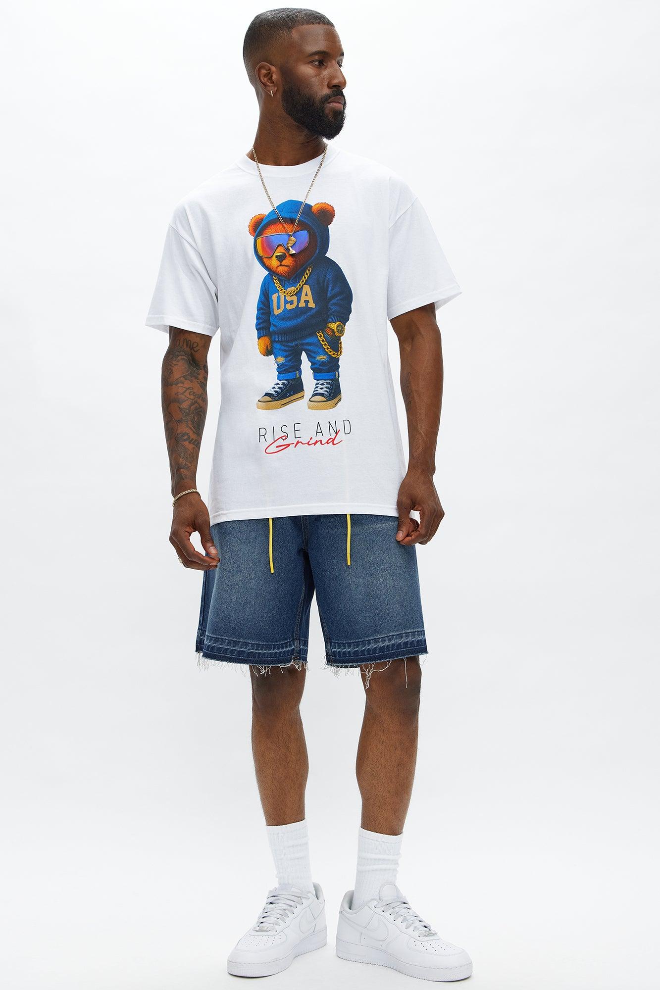 Relaxed Lemoyne Denim Shorts - Medium Blue Wash Product Image