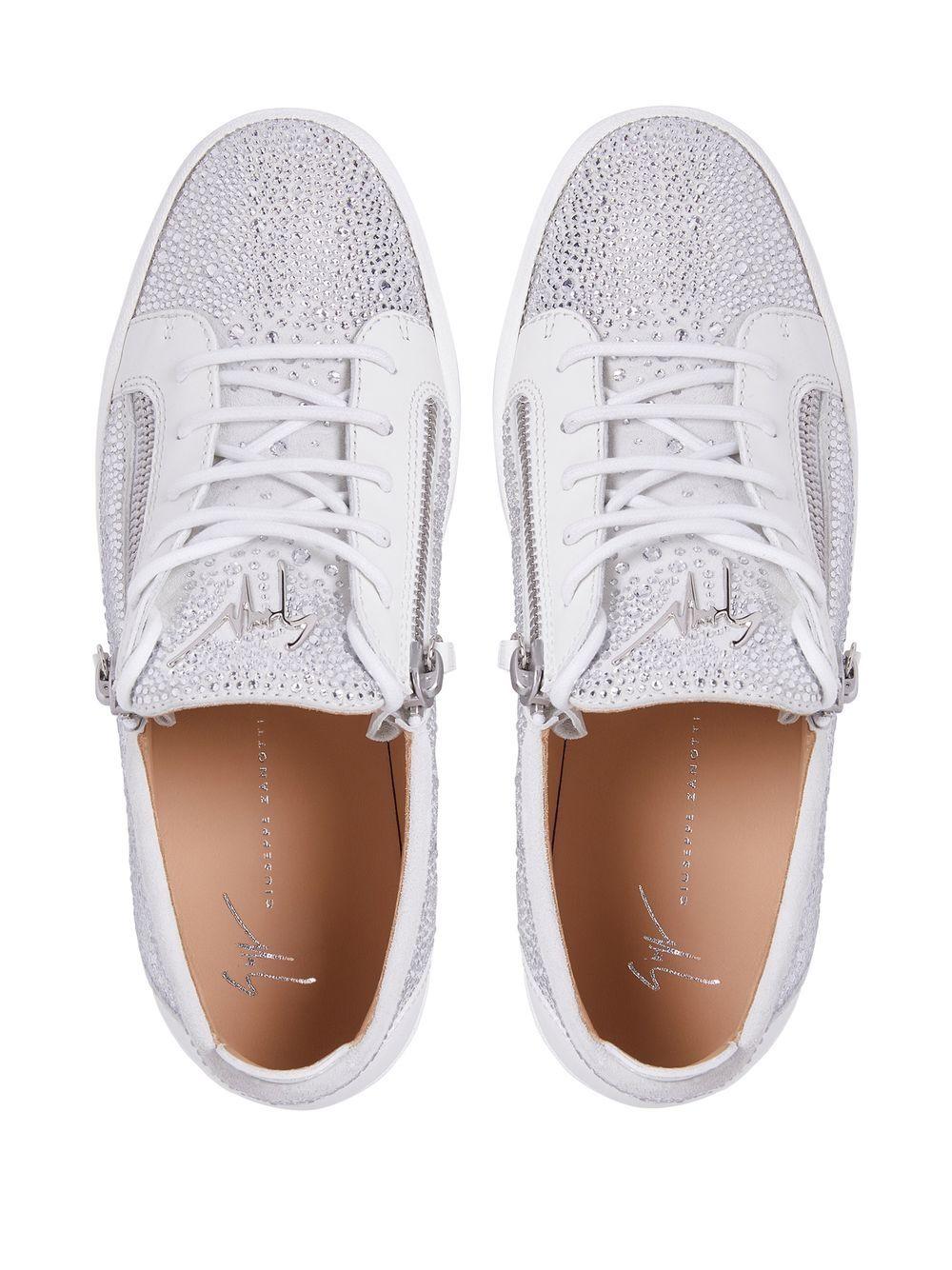 rhinestone low-top sneakers  Product Image