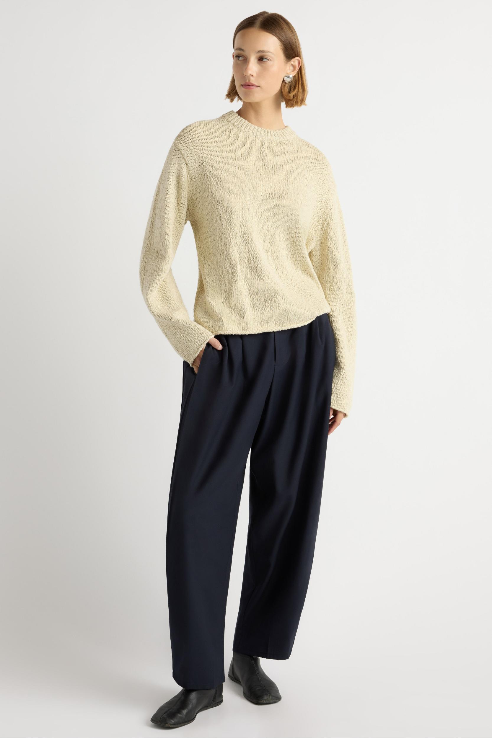 Sonya Textured Organic Cotton Sweater Product Image