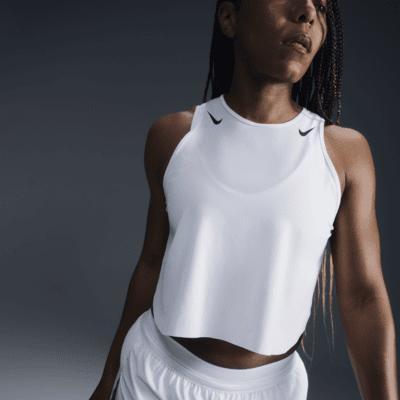 Nike Womens AeroSwift Dri-FIT ADV Cropped Running Tank Top | FN2713-100 Product Image