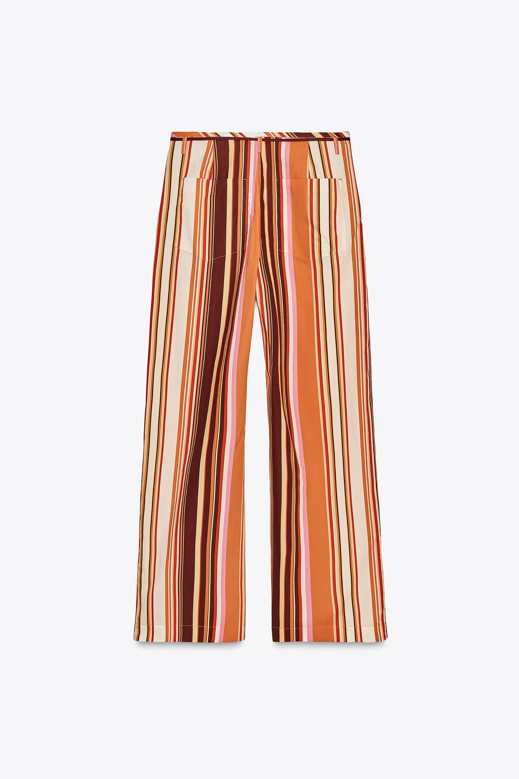 ZW COLLECTION STRIPED FLARE PANTS Product Image