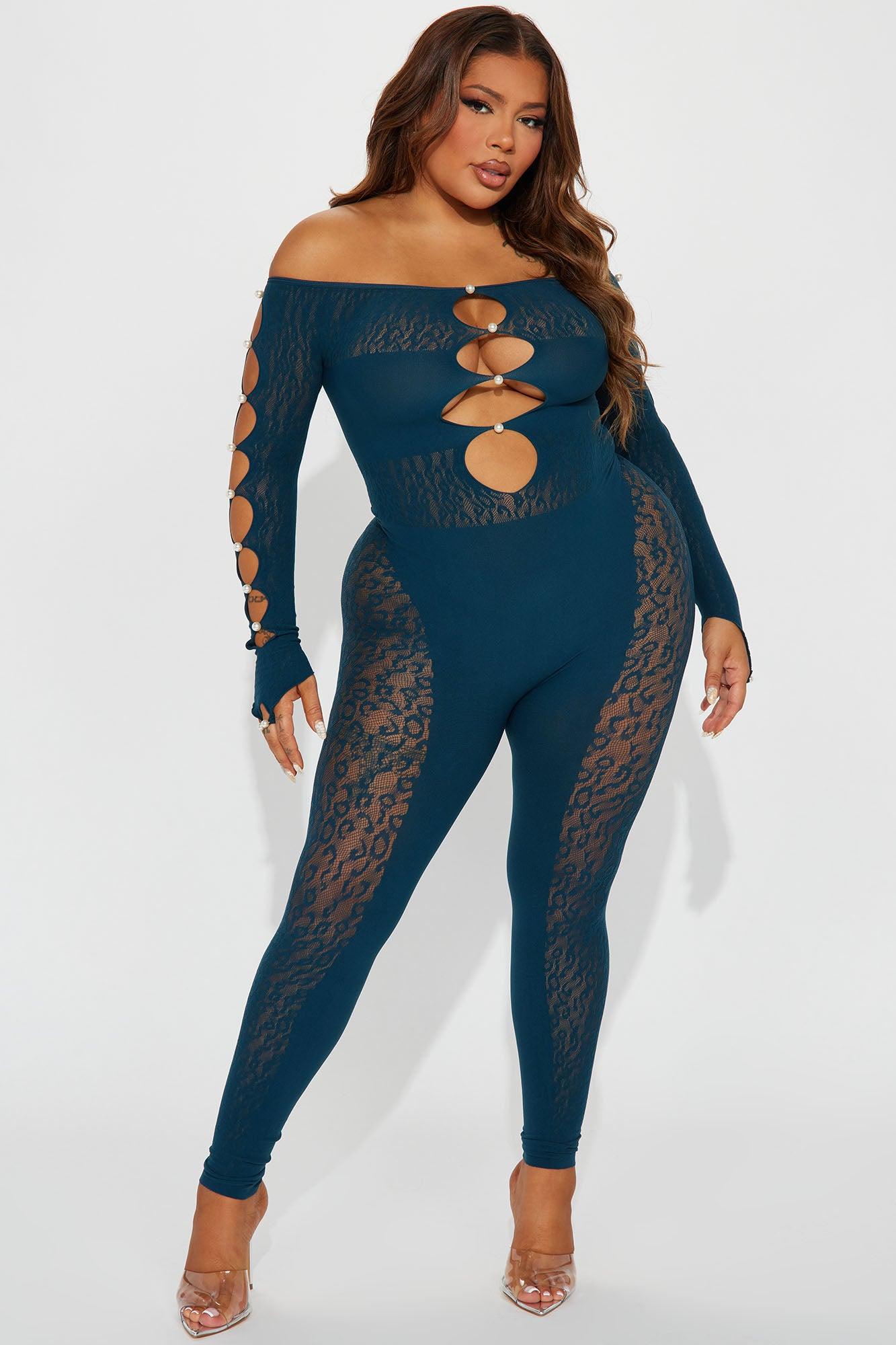 Sierra Seamless Jumpsuit - Teal Product Image