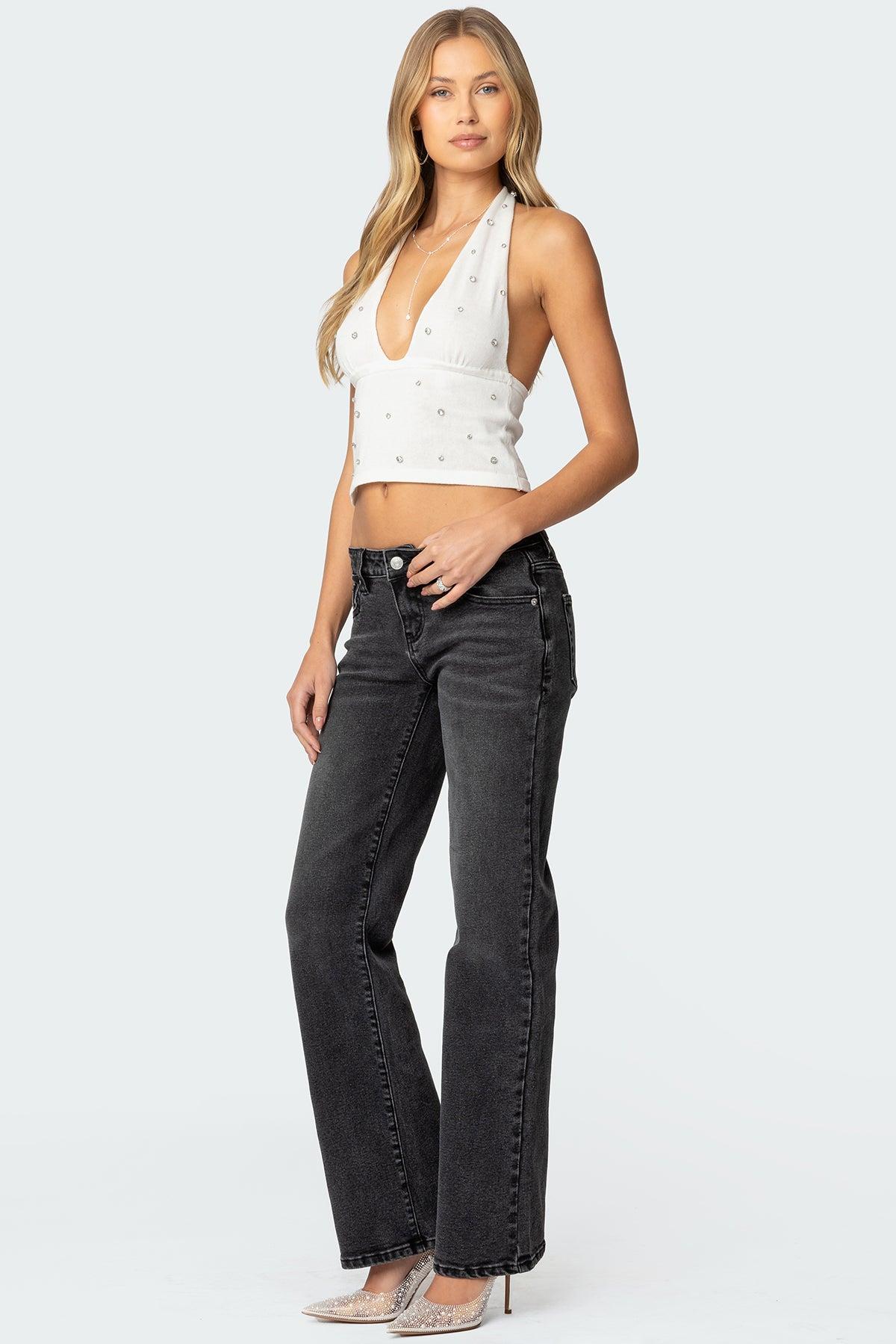 Shayna Low Rise Straight Leg Jeans Product Image