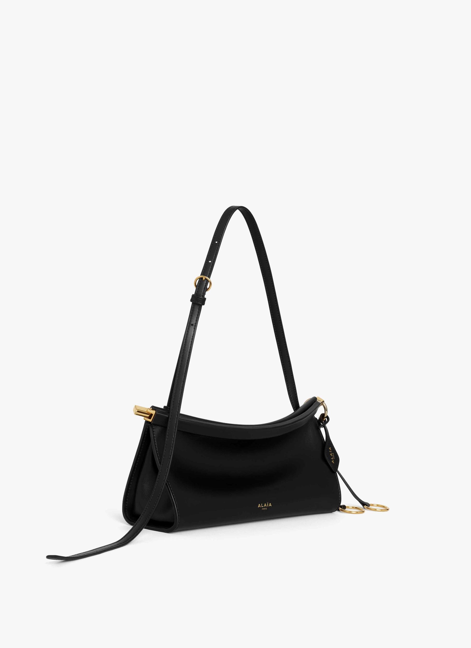 BLACK LE CLICK EAST WEST SMALL BAG IN LEATHER Product Image