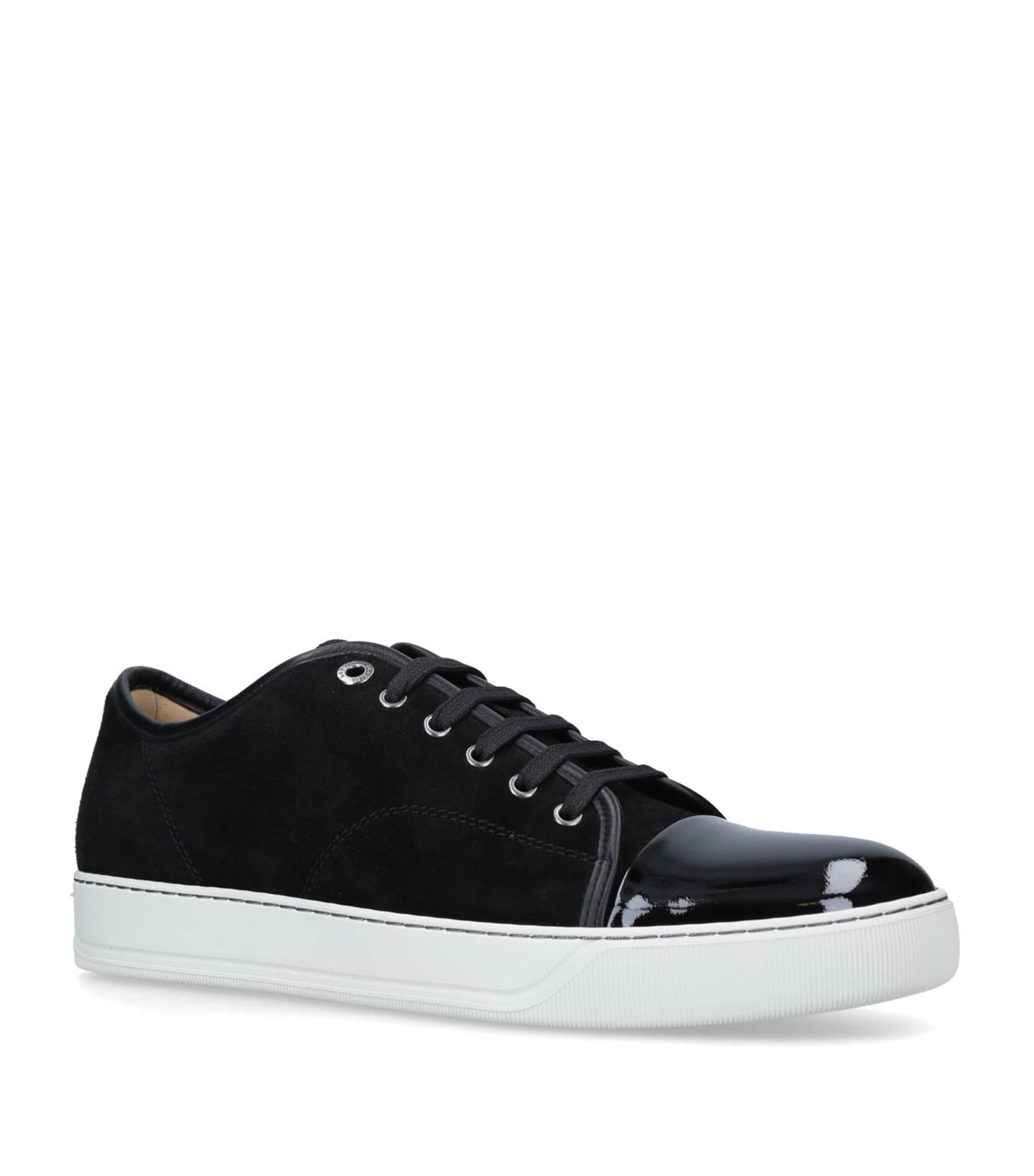 Black DBB1 Suede & Patent Leather Sneakers Product Image