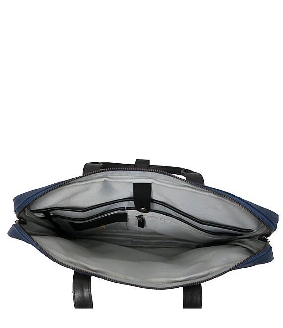 BOCONI Sloan Waxed Canvas Travel Laptop Briefcase Product Image