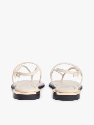 Metallic Accent Leather Sandal Product Image