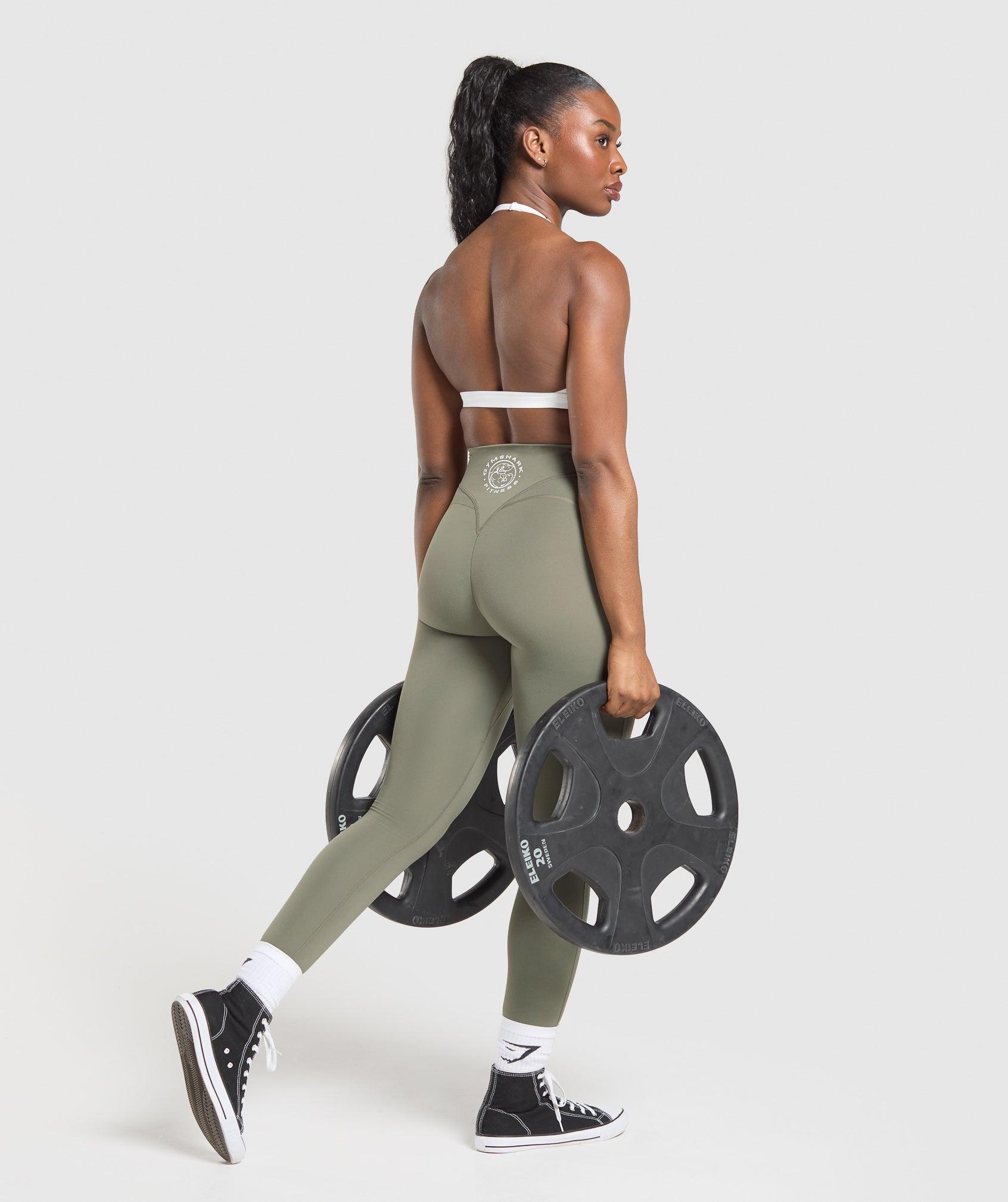 Gymshark Legacy Logo Leggings - Base Green Female Product Image