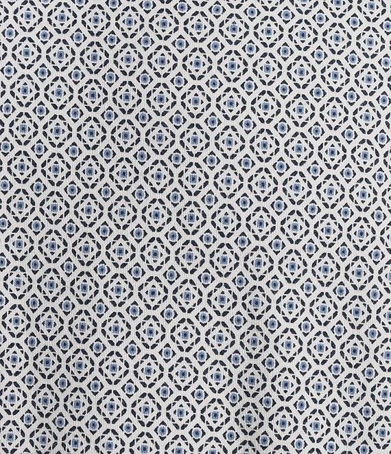 Hart Schaffner Marx State Street Essentials Albini 4FLEX Long Sleeve Geo Printed Coat Front Shirt Product Image