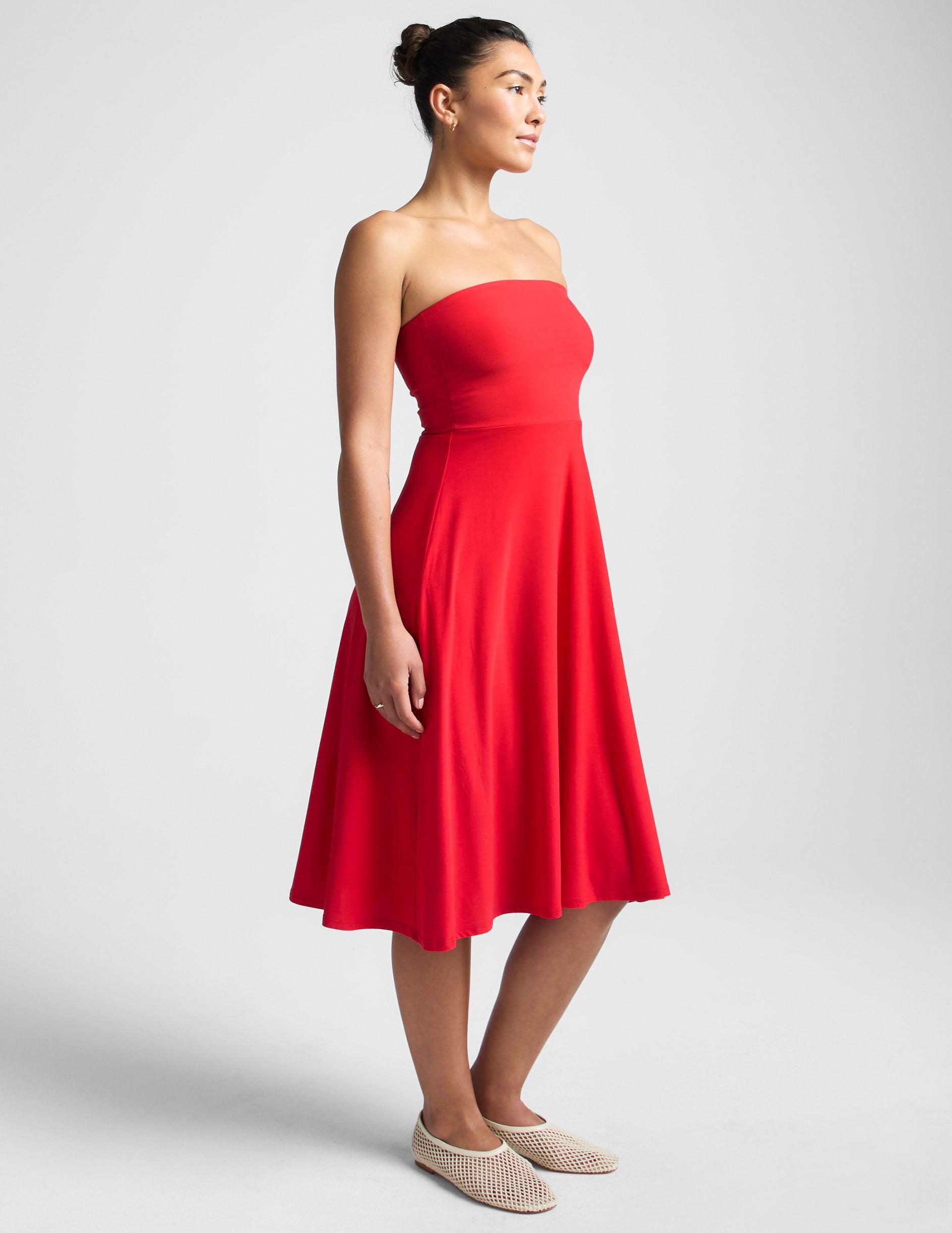 Featherweight Strapless Dress Product Image
