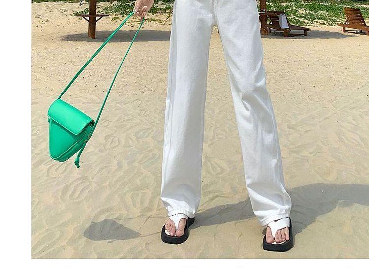 High Waist Wide Leg Jeans (Various Designs) Product Image