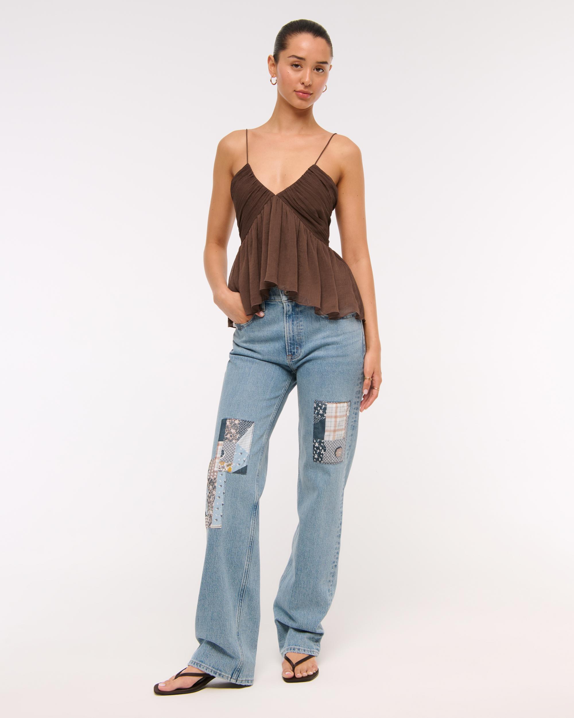 V-Neck Ruched Cami Product Image