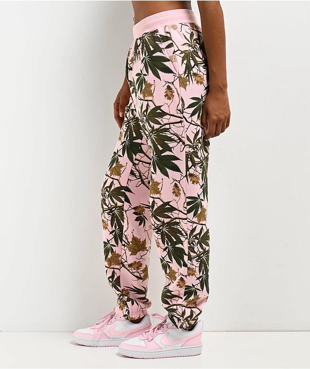 Your Highness Autumn Camo Pink Sweatpants Product Image