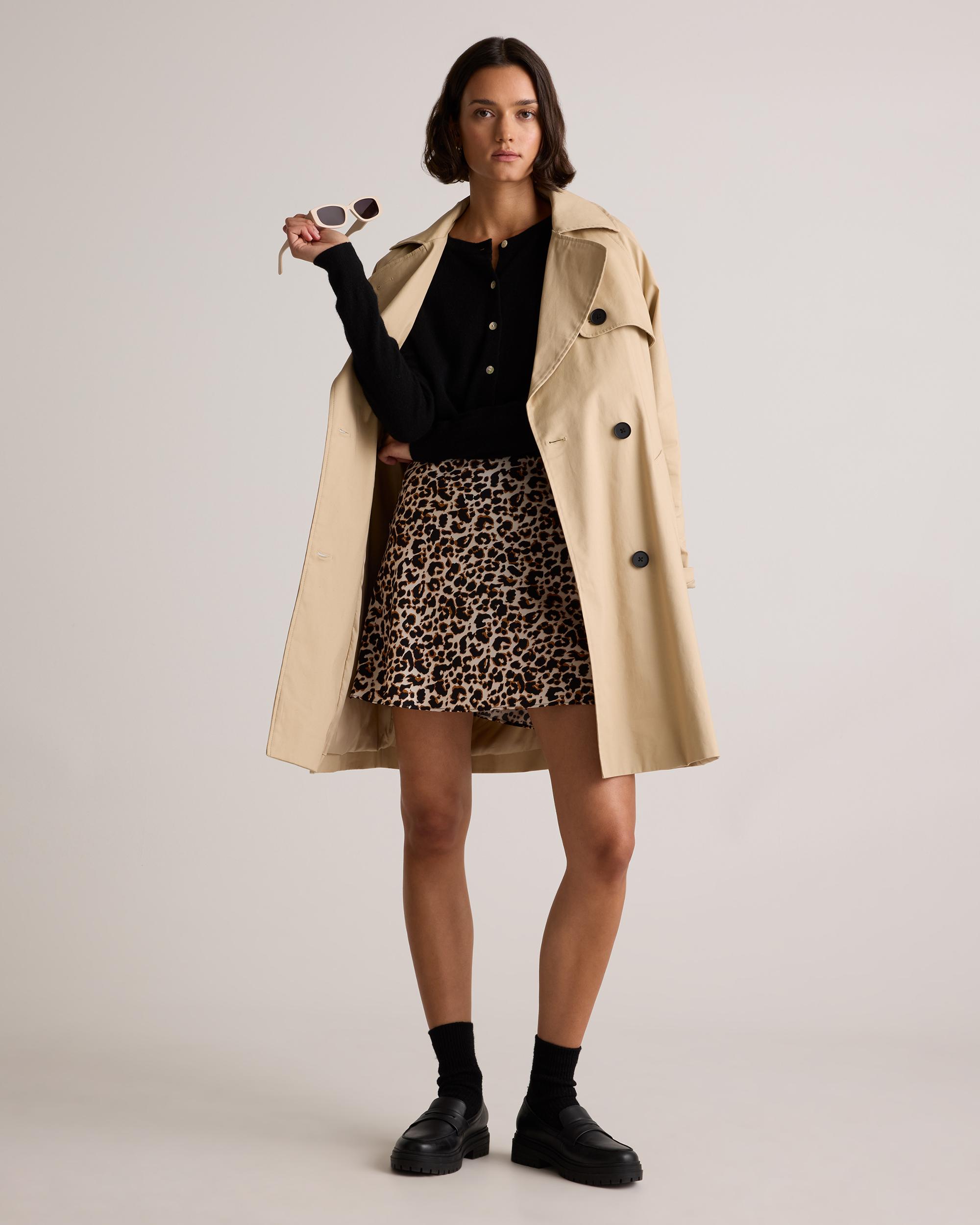 Quince | Women's Mini Skirt Mulberry Silk Product Image